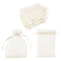 Miniatyrbillede 1 af 6: INF Organza poser 100-pak Creme 10x15 cm