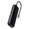 Miniatyrbillede 6 af 11: Hub 5in1 Baseus AcmeJoy-serien USB-C til 2xUSB 3.0 + USB 2.0 + USB-C PD + HDMI (mørkegrå)