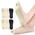 Miniatyrbild 2 av 6: Is Silk Split Toe No Show Strumpor - 4 Par Sommarstrumpor