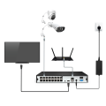 Miniatyrbillede 3 af 4: POE 5MP IP-webkamera, 2-vejs lyd, nattesyn, lyd- og lysalarm, IP66