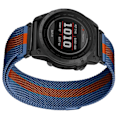 Miniatyrbillede 4 af 4: Garmin Fenix 7X Pro/Fenix 58 Metal Urrem Quick Release Milanese Rustfrit Stål Blå 22 mm