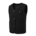 Miniatyrbillede 1 af 11: Opvarmet vest Teddy fleecevest med nem betjening, 15 varmezoner Sort 4XL
