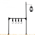 Miniatyrbild 5 av 8: Camping Lantern Stand med förvaringsställ B