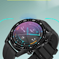 Miniatyrbild 4 av 5: 3D-böjt skärmskydd för Huawei Watch GT2 46mm - Svart