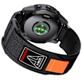 Miniatyrbillede 4 af 5: Quick Release 26mm Vævet Nylonrem til Garmin-ure Sort