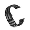Miniatyrbillede 3 af 3: Nylon urrem til Honor Band 6 / Huawei Band 6 Sort og grå camouflage