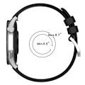 Miniatyrbillede 3 af 5: Silikone urrem til Huawei Watch GT5 - 22 mm Sort 22 mm