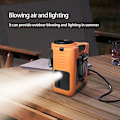 Miniatyrbillede 4 af 9: N610 Taljeventilator: Bærbar, Genopladelig, Clip-on Orange