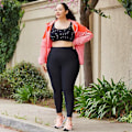 Miniatyrbillede 3 af 4: Plus Size Yogabukser med Lommer 4XL