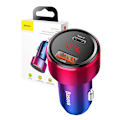 Miniatyrbild 9 av 11: Ładowarka samochodowa Baseus Magic USB + USB-C QC 4.0 PD 45W (czerwono-niebieska)