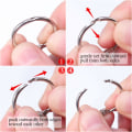 Pikkukuva 3 / 5: Avattavat verhorenkaat / metallirenkaat 10 kpl Hopea 15 mm