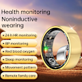 Miniatyrbild 2 av 7: Smart Ring R1000 – Sömnmonitor, Bluetooth 5.0, Blodsyremätare Guld 13