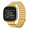Miniatyrbillede 4 af 6: Urrem i rustfrit stål Fitbit Versa 3 / Versa 4 / Sense 2 Guld