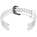 Miniatyrbillede 3 af 3: Udskiftningsrem til Huawei Band 8/9 - Åndbar silikonerem Hvid