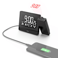 Miniatyrbild 1 av 8: HAMA Väckarklocka Projektion Plus Charge Svart