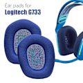 Miniatyrbillede 2 af 5: Ørepuder til Logitech G733 1 par Blå