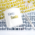 Miniatyrbillede 2 af 3: 5 ark 0,5 tommer sølv Script Alphabet Stickers Dristig