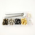 Miniatyrbild 9 av 9: Eyelet Grommet Kit - 200 set (4 färger x 50 set) + 3 verktyg + förvaringslåda
