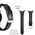 Miniatyrbillede 3 af 4: Rem i ægte læder til Google Pixel Watch 3 45 mm Sort