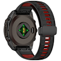 Miniatyrbillede 3 af 4: Urrem til Garmin Smartwatch Sort+rød 22 mm