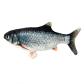 Miniatyrbild 1 av 5: Interaktiv kattleksak Sprattlande Fisk Grå