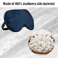 Miniatyrbild 5 av 5: Sovmask mullbärssilke 2-pack Mörkblå