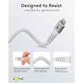 Miniatyrbillede 5 af 11: Lightning USB-C™ superblødt tekstilkabel med metalstik, 3 m, hvid