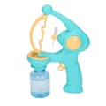 Bubble Gun Automatic Comfortable Handle Battery Operated Interesting Fan Function Cartoon Bubble Machine for Toy Blue