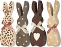 Easter Bunny Decorations Set of 4 for Table Decor Tray Dining Office