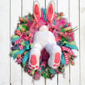 Easter Bunny Wreath Door Decor Thief Bunny Butt Garland Ornament Prop
