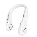 Portable Neck Fan, Bladeless Personal Fan, 3 Speeds Adjustable White