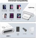 Miniatyrbild 3 av 4: iPhone OTG Adapter, USB Type C Female to Lightning Male Charger Data Sync Dongle Type C Camera Card Reader Flash Drive Keyboard Mouse U Disk