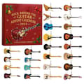 2026 Rock Around the Guitar Adventskalender - 24 dagars julnedräkningspresent för gitarrälskare, 2D akrylgitarrprydnader för juldekoration