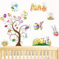 Miniatyrbild 6 av 7: Easter Window Decals Rabbit Egg Decal for Wall Door Home Decor Animal Sticker Wallpaper Decoration