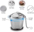 Miniatyrbilde 3 av 5: 2 stk. Heilwiy te-infuser, tesil, tefilter med fine hull i rustfritt stål, gave