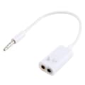 3.5mm AUX Splitter / Headphone Adapter - White