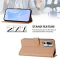 Miniatyrbild 3 av 4: Skin Feeling Solid Color Leather Phone Case with Lanyard For HTC U24 Pro