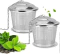 Miniatyrbilde 1 av 5: 2 stk. Heilwiy te-infuser, tesil, tefilter med fine hull i rustfritt stål, gave