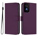 Miniatyrbild 1 av 5: Solid Color PU Case for TCL 50 SE (Violet)