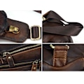 Miniatyrbild 6 av 7: Axelremsväska i läder Crossbody-väska Herr Dam Resor Utomhussporter, Ryggsäckar