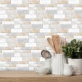 Miniatyrbild 3 av 5: Mosaik Kakel Tegel Klistermärken Hem Kök Badrum Väggdekoration 18-PACK 20*10cm