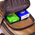 Miniatyrbild 6 av 7: Axelremsväska i läder Crossbody Herr Dam Resor Utomhussporter, Ryggsäck