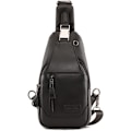Miniatyrbild 1 av 7: Axelremsväska i läder Crossbody-väska Herr Dam Resor Utomhussporter, Ryggsäckar