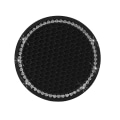 Miniatyrbild 1 av 5: Bilkoppfäste, 2 stycken anti-halk kopparram plug-in, glittrande strass inredning