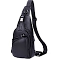 Miniatyrbild 1 av 7: Axelremsväska i läder Crossbody Herr Dam Resor Utomhussporter, Ryggsäck