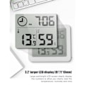 Miniatyrbild 5 av 5: Digital termometer/hygrometer Stor 3,2" LCD-skärm