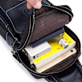 Miniatyrbild 8 av 9: Axelremsväska i läder Crossbody-väska Herr Dam Resor Utomhussporter, Ryggsäckar