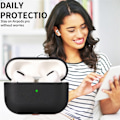 Miniatyrbild 2 av 5: Ny Air_sPods Pro2 Generation Case Mjukt TPU-lädermönster Lämplig för  3 Generation case Black