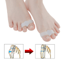 Miniatyrbild 3 av 5: 2 ST Silikonfot Finger Tå Separator Hallux Valgus Corrector 3,5*1,4cm