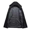 Miniatyrbild 4 av 4: Trenchcoat för män vinterjacka i ullblandning, lång varm ärtkappa Navy M